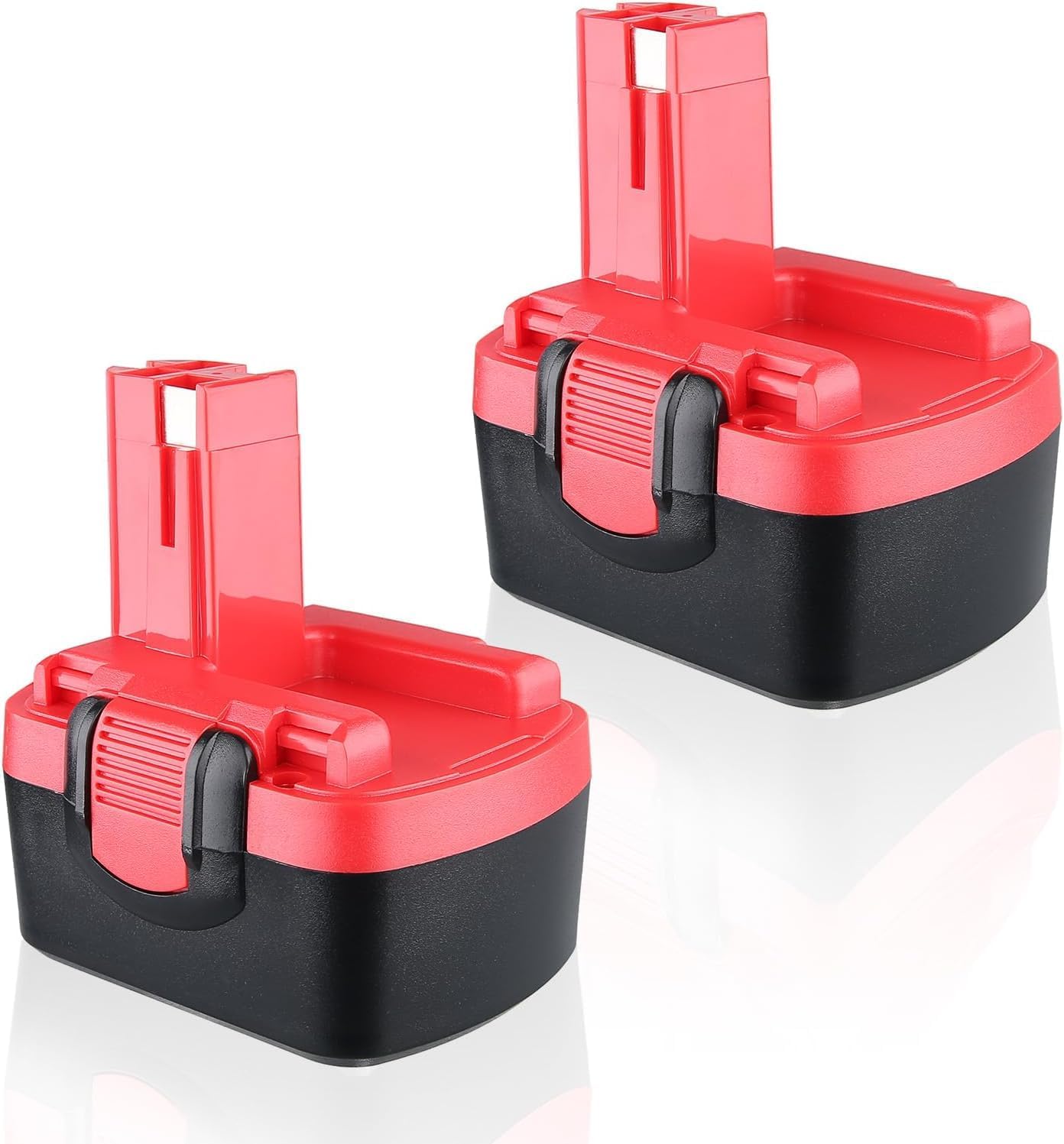 14.4V 4800mAh NiMH BAT140 Battery, Compatible with Bosch 14.4V Battery, Suitable for 14.4V Cordless Power Tools BAT038 BAT040 BAT041 2607335694 2607335264 2607335465 2607335711 (2 Packs)