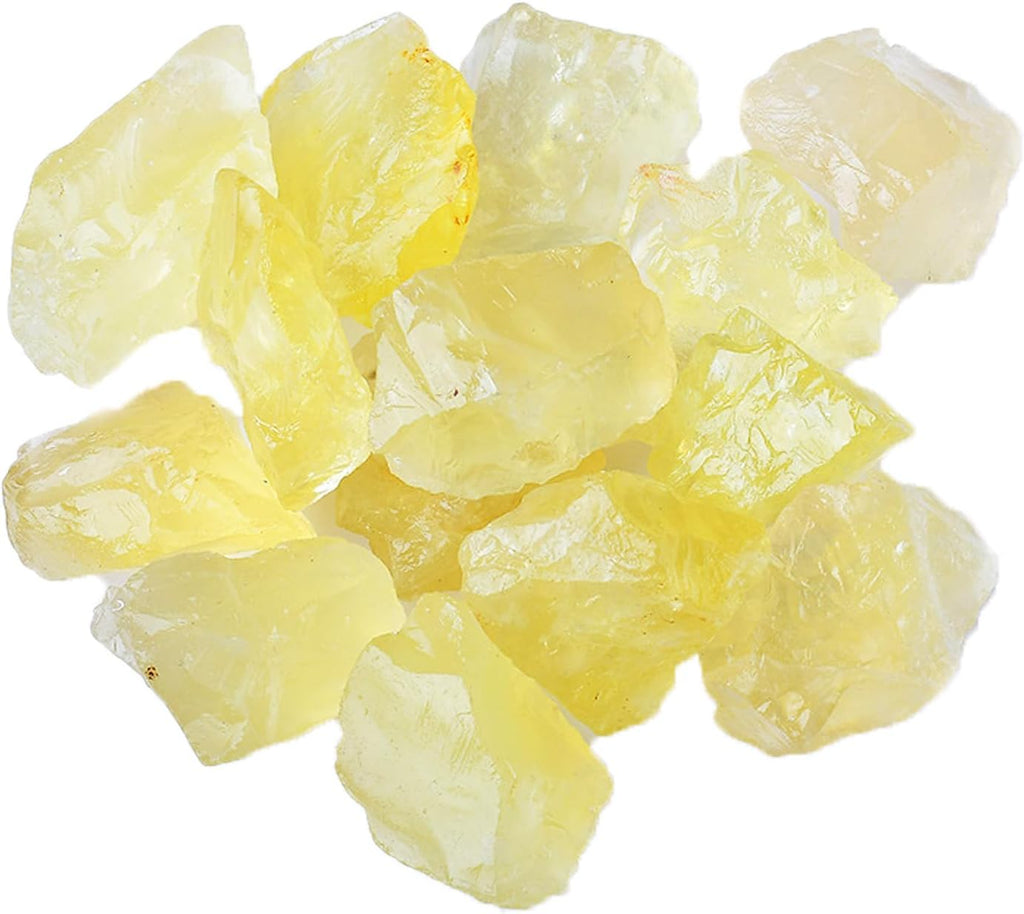 Raw Crystals, Large 1.2-2.0" Healing Crystal Natural Rough Stones for Intuition,Chakra,Meditation,Decoration,Polishing,Energy Work (Citrine, 3.5oz-1.2-2.0"raw Crystals)