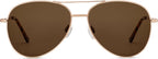 Peepers by PeeperSpecs Womens Ultraviolet Aviator Reading Sunglasses