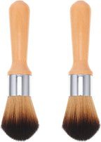 Vaguelly Jade Ware Cleaning Brush with Wooden Handle Soft Bristles Dusting Brush for Musical Instruments and Delicate Artware Ergonomic Grip 6.10X2.12X1.06In Set of 2