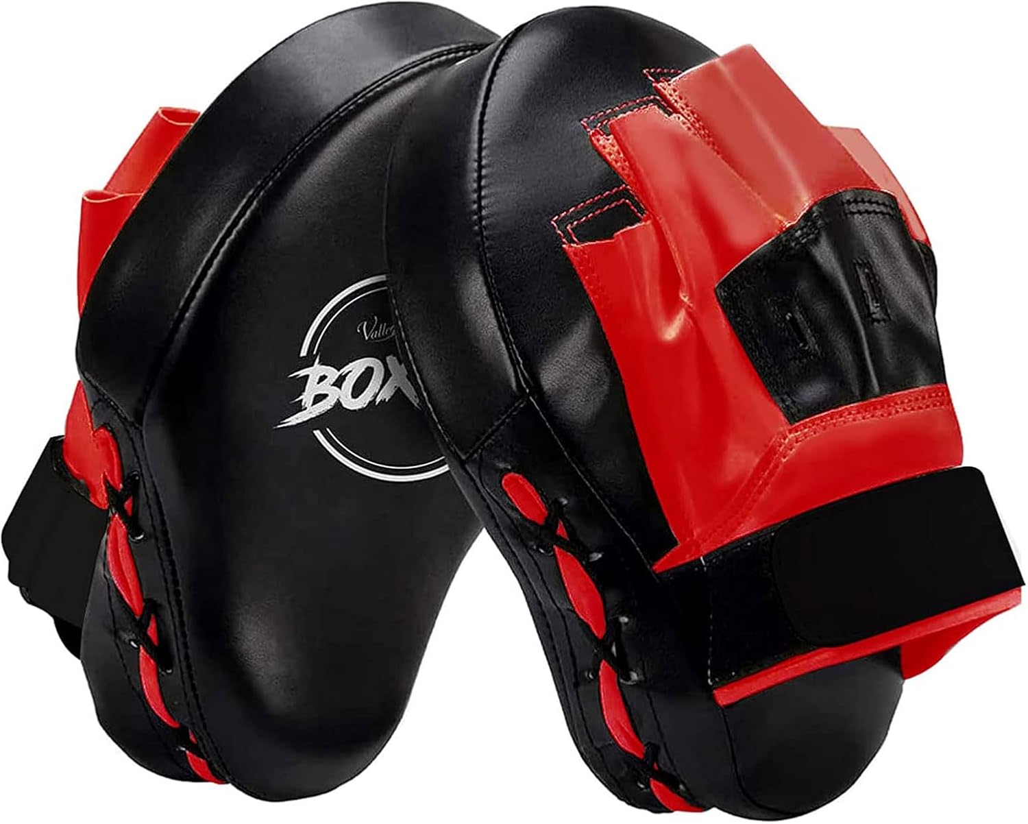 Valleycomfy Boxing Curved Focus Punching Mitts- Leatherette Training Hand Pads