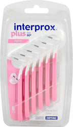 Interprox 0.38 mm Pink Plus Interproximal Brush Nano - Pack of 6