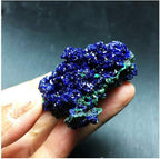 Wixine 1Pcs Natural Azurite Malachite Crystal Mineral Specimen Healing Stone 1-3cm