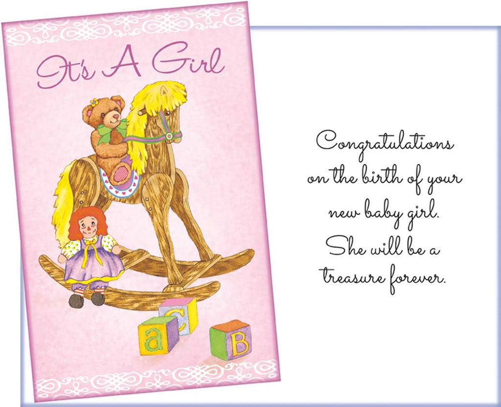 Stockwell Greetings New Baby Girl Greeting Card