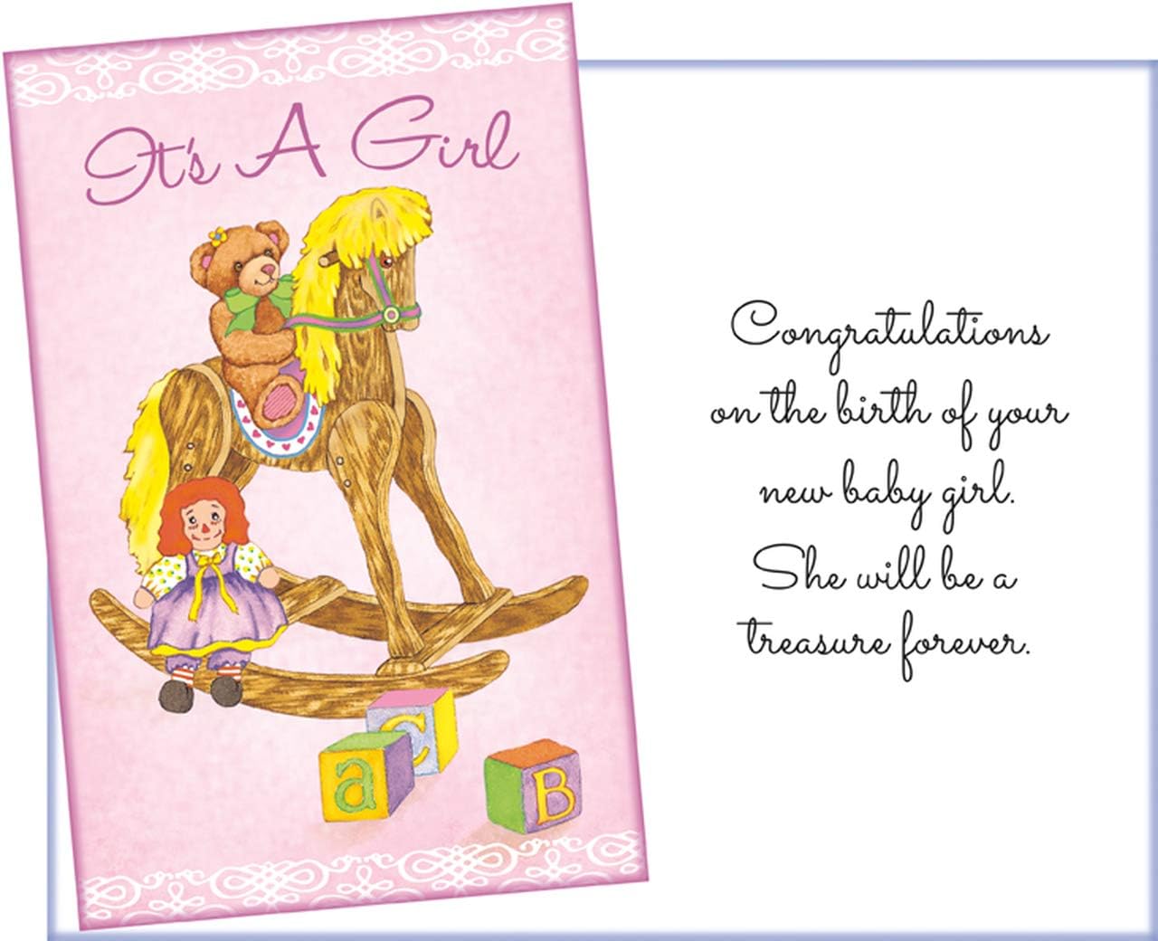 Stockwell Greetings New Baby Girl Greeting Card