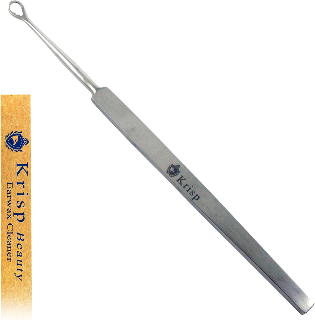 Ear Wax Removal Tool - Earwax Cleaner Tool Set Ear Wax Picker Loop Ear Cleaner Curette Q Tip Pick Metal Cleaning Reusable Ear Wax Kit Cleaner Remover Medical Grade Stainless Steel By Krisp Beauty