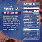 Swiss Miss Dark Chocolate Flavored Hot Cocoa Mix, Hot Cocoa Bar Supplies, 1.25 oz., 8-Count Envelopes (12 Boxes)