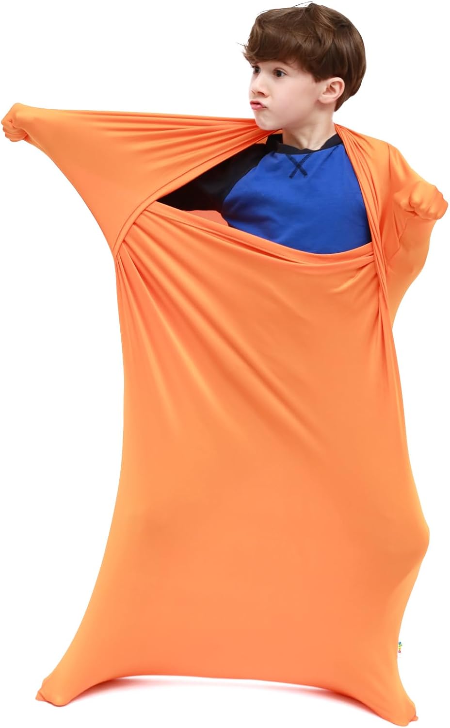 SANHO Premium Sensory Sock Body Sock, Small,Perfect for Children with Sensory Processing Disorder, Updated Version (Orange)