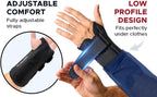 Carpal Tunnel Wrist Brace – Orthopedic Hand Surgeon Designed Wrist Splint for Sleeping & Daytime Support – Rigid Stabilizer (NOT a Soft Sleeve) for Tendonitis, Arthritis & Wrist Pain – OrthoMD (RIGHT Wrist, Large)
