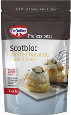 Dr. Oetker Scotbloc White Chocolate Drops - 1x3kg