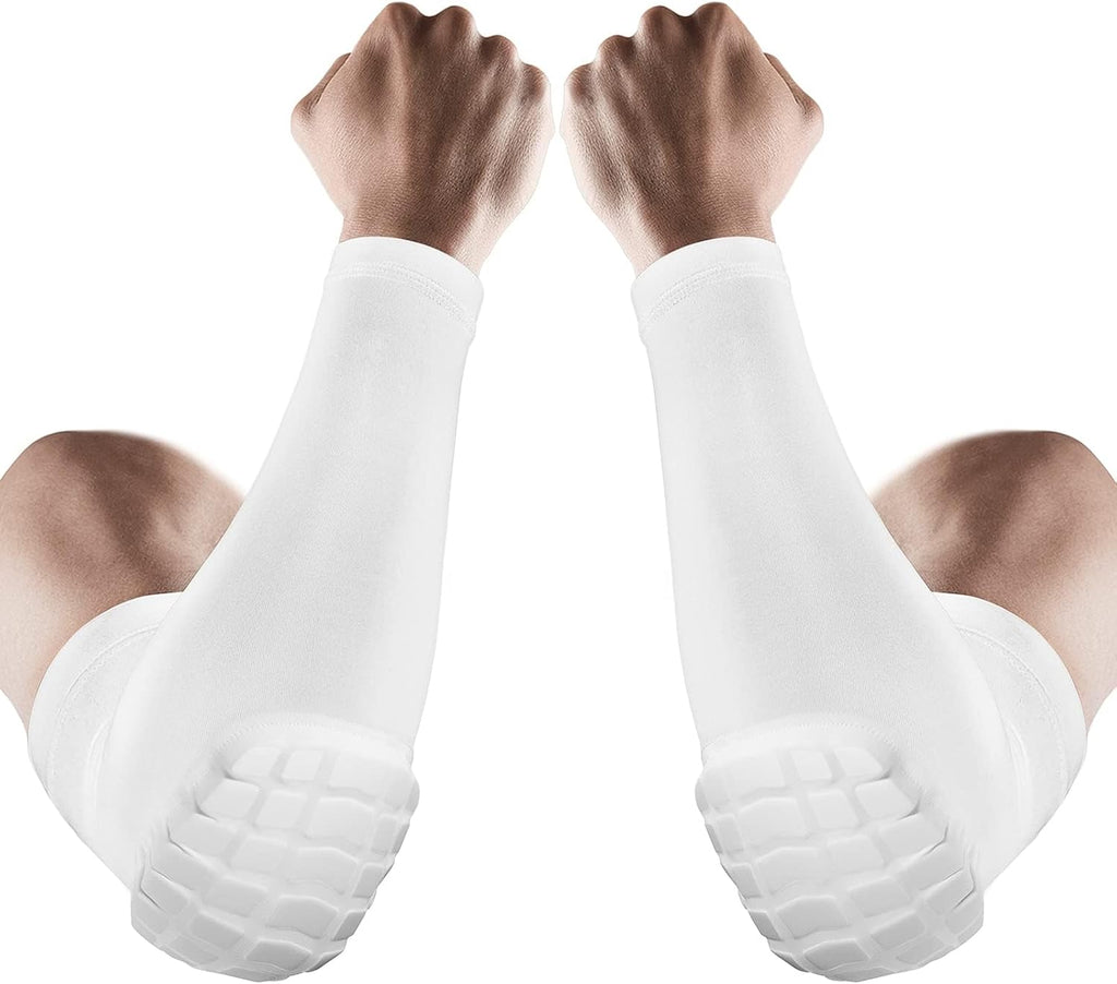 AceList 2PCS Elbow Pads with Padded Compression Shield Shape Arm Sleeves for Protection - Suitable for Basketball, Volleyball