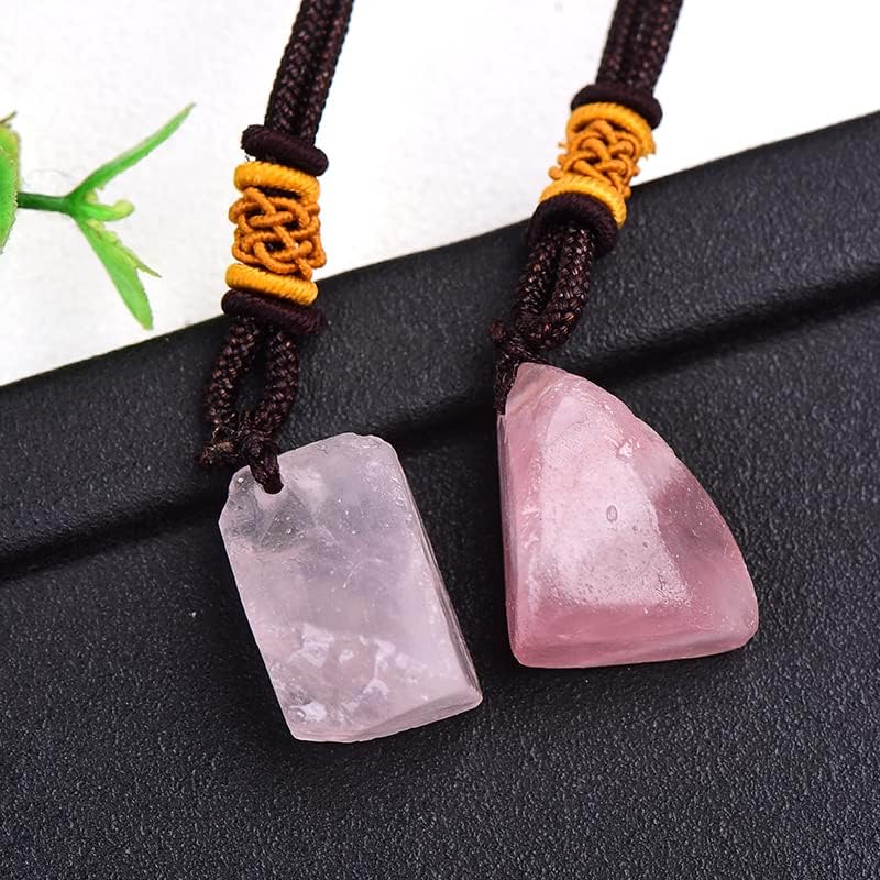 100% Natural Aquamarine Original Stone Pendant Natural Quartz Stone Raw Crystal Quartz Fashion for Men Women Jewelry DIY Gift,Random Delivery4,1pcs
