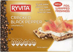 Ryvita Cracked Black Pepper Crispbread (200g) - Pack of 6