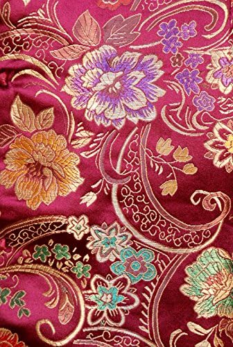 7Fairy Women's VTG Burgundy Ten Buttons Long Chinese Dress Cheongsam