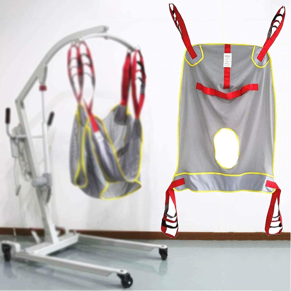 Medical Patient Lift Sling Toileting Lift Sling Stair Slide Board Transfer Divided Lift Sling,Patient Lift Toileting Sling for Shower Home Use,230kg/507 lb Weight Capacity,C