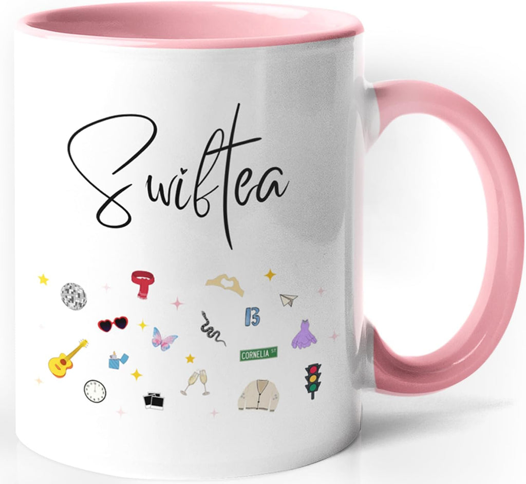 Coffee Mug - Singer Inspired Coffee Cup - 11 Ounce - Gift for Women - Singer Albums Inspired Cute Icons - Girl Fans Merch, Merchandise - Novelty Coffee Mug