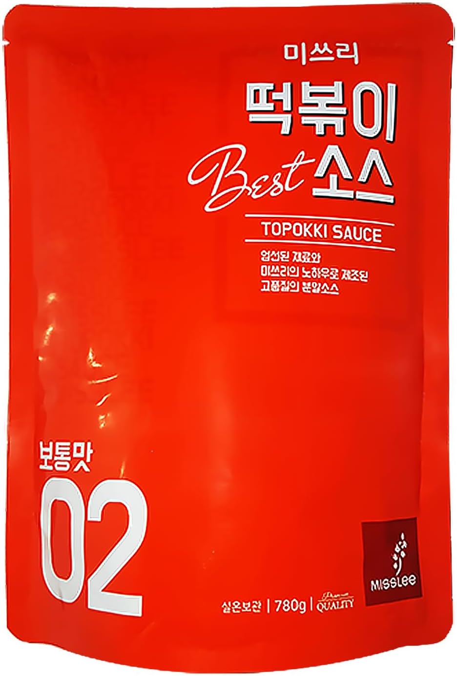 MISSLEE Tteokbokki Sauce Mix (1 Pack, 30 Servings), Level 2 Original, Korean Bulk Powder Sauce for Group Meals or Meal Prep