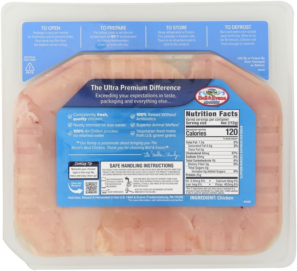 Bell & Evans Boneless Skinless Chicken Breast