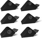 Clipper Guards Set 10 12 14 16 18 20 Compatible with Most Wahl Clippers, Clipper Guides Replacement - 1.25" to 2.5", 6 Piece Set, Black Color