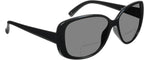 proSPORT Womens Polarized Bifocal Reader Sunglasses Gray Brown Lens Oversize Jackie-O Black Brown Frame
