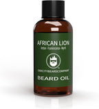 OakCityBeardCo. - African Lion - 2 Ounce - Beard Oil - Beard Conditioner - Amber - Frankincense - Sandalwood