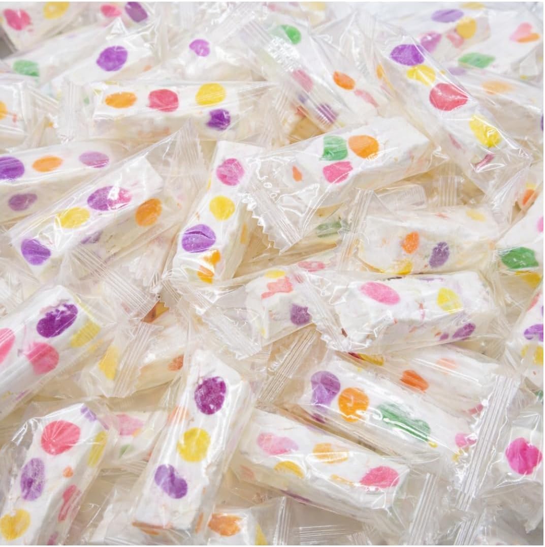 14 oz. Italian Jujube Nougat Candies - Tropical - Soft & Chewy With Fruity Jelly Beans - Bulk Bags By Lyza's Sweets & Treats