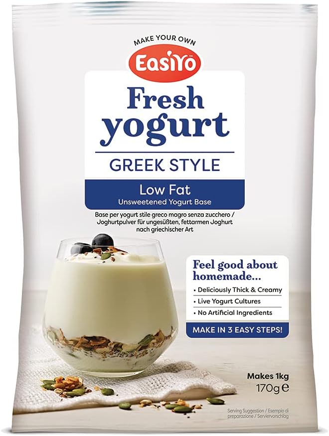Easiyo Low Fat Greek Yoghurt Mix 170g - Pack of 6