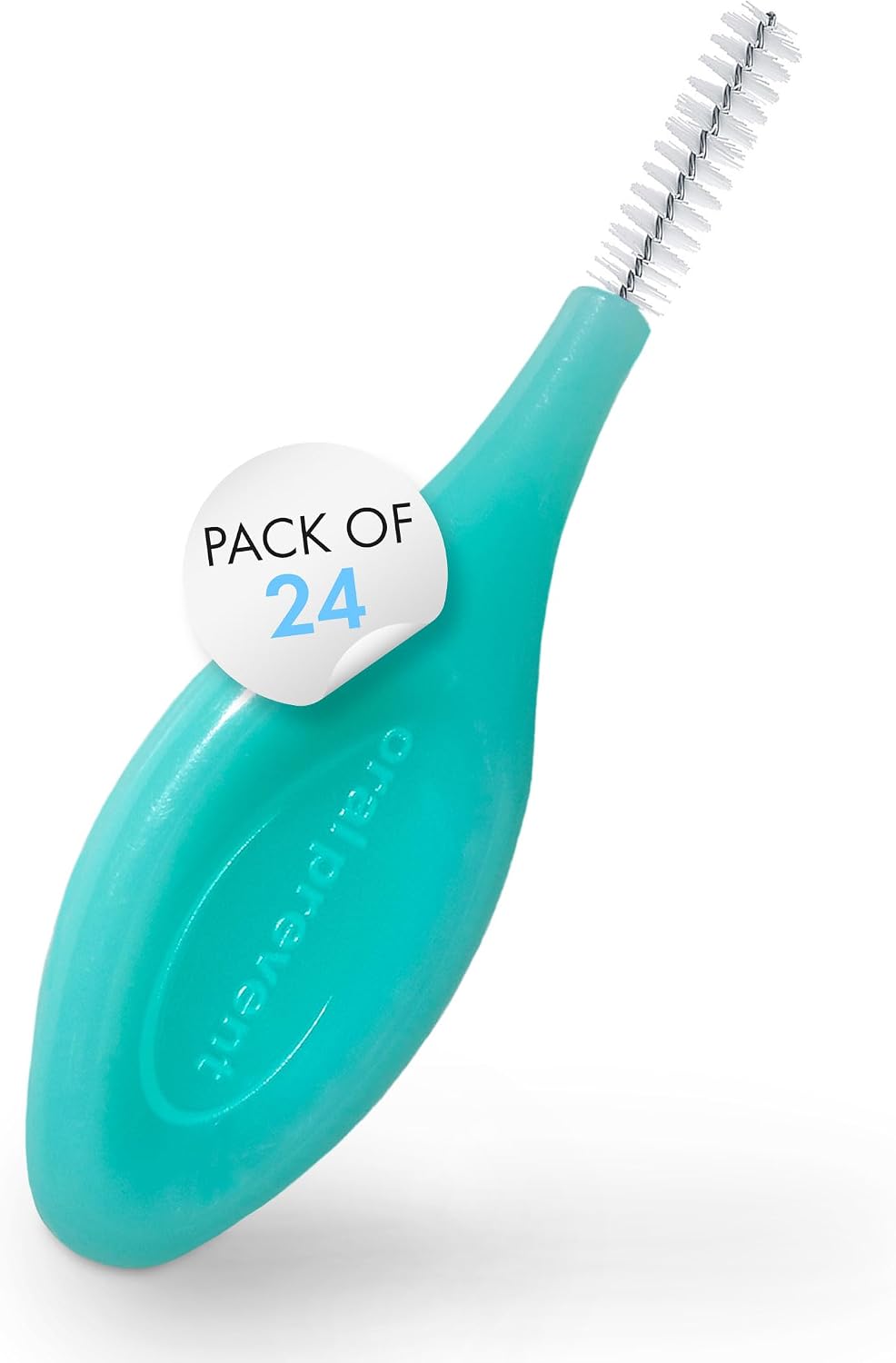 Smart Grip Interdental Brushes 0.80 mm – Green – ISO 5 – Deep Cleaning Between Teeth – Ultra-Fine Dental Picks – 24 Pack