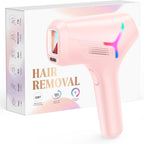 LYSMOSKI Laser Hair Removal for Women and Men, At-Home IPL Hair Removal Device with 5.2 cm² Treatment Window, Nearly Painless, Visible Results in 2 Weeks, Full Body Treatment in 8 Minutes,Pink