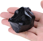 XIANNVXI Obsidian 1.8-2.2" Large Raw Crystals and Healing Stones Natural Rough Crystal Rocks for Decor Gifts Tumbling Cabbing Polishing Fountain Rocks 1PCS