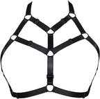Women Harness Caged Bra Body Harness Cupless Bra Elastic Lingerie Punk Gothic Style Strappy Bralette