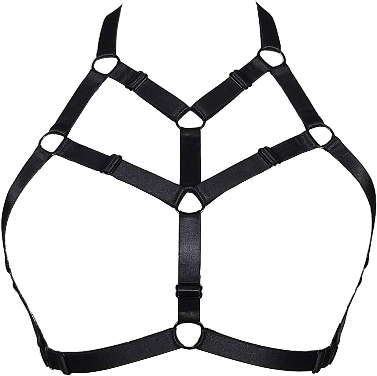 Women Harness Caged Bra Body Harness Cupless Bra Elastic Lingerie Punk Gothic Style Strappy Bralette