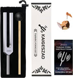528 Hz Tuning Fork with Reflex Hammer for Healing Chakra Set,Aluminum Alloy, with Silicone Hammer and Storage Bag, Ideal for Sound Healing, SPA Aromatherapy,Yoga, Meditation, and Relaxation