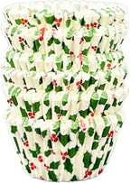 Mini Muffin White Holly (300 Cases), Paper