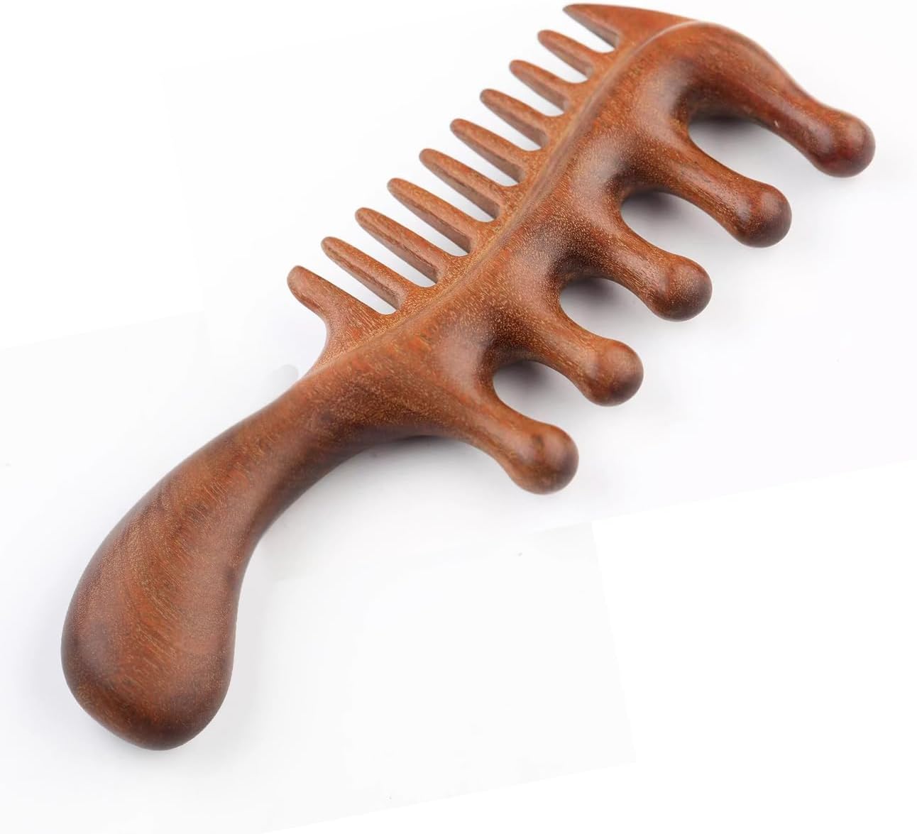 2 in 1 Wooden Comb for Scalp Massage Hair Growth, Wide & Fine Tooth Comb for Stress Relief, Gua Sha, Styling Hair, Scalp Massager Tool Upgrade