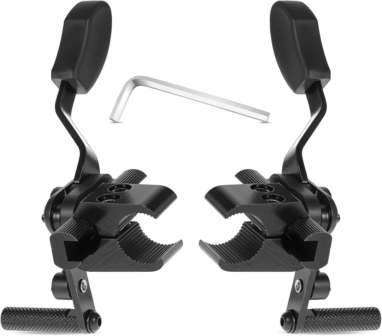 Heavy Duty Wheelchair Brakes Wheel Locks, Drive Wheelchair Parts, Transport Chair Brake, Universal Brake Replacement Parts for 1" Tubing, Side Mount Bolt on Style(1 Pair)