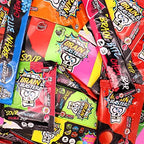 Brain Blasterz Sour Candy Large Gift Box, Hard Sour Candy, Sour Chew Bar, Lollipop, Sour Powder, Mixed Flavours, Birthday Candy Gift, Halloween Candy, 36 pieces, 1.7lbs
