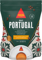 Delta Cafés Portugal 220gr/7.7oz Ground Coffee - Smooth and Delicious Medium Roast Coffee, Espresso Machine Compatible, Universal Grinding