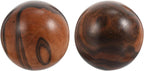 Healifty 2 Pack Baoding Balls 2 Inch Wooden Meditation Balls Chinese Health Exercise Massage Ball for Hands Outdoor Toys Hand Massager