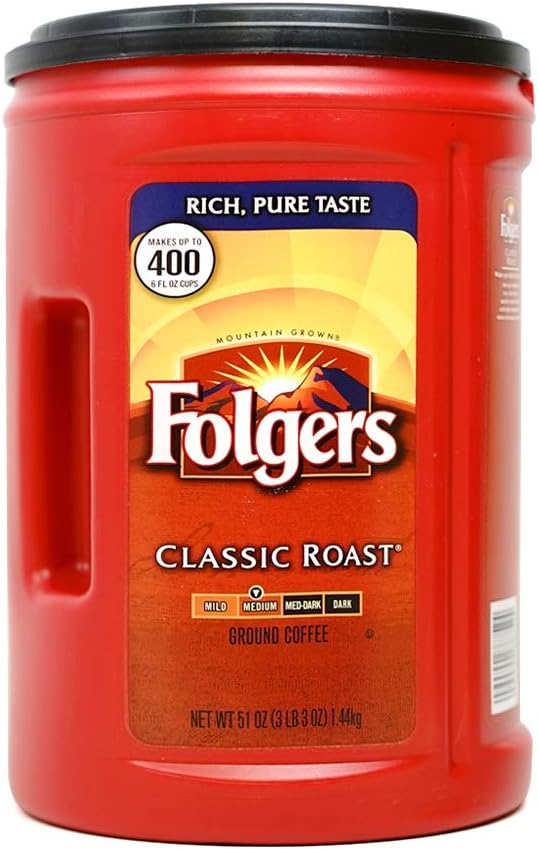 Folgers Folgers Classic Roast Ground Coffee (51 Ounce .), Roast Ground Coffee, 51 Ounce