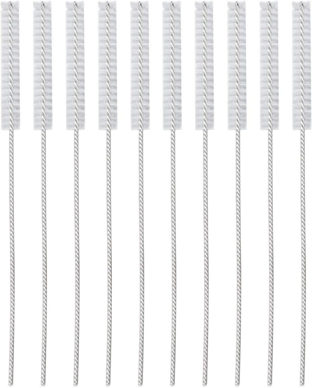 10 Pcs Hearing Aid Vent Tube Cleaning Brush, Professional Nylon Hair Hearing Aid Tube Cleaning Tool Accessory for Clean Small Holes or Pipes