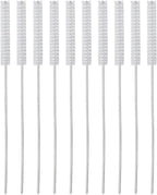 10 Pcs Hearing Aid Vent Tube Cleaning Brush, Professional Nylon Hair Hearing Aid Tube Cleaning Tool Accessory for Clean Small Holes or Pipes