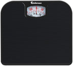 Adamson A21 Analog Scales for Body Weight - Up to 300 LB - New - Anti-Skid Rubber Surface - Large Numbers - Analog Bathroom Scale - Affordable - Durable with 20-Year Assurance - Full Black
