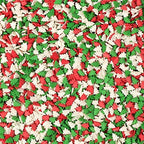 Christmas Sprinkles - 1.2 Pounds - Bulk Red and Green Tree Confetti - Holiday Sprinkles for Cookie Decorating - Christmas Jimmies for Gingerbread Cookies, Baking, Cupcakes