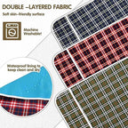 Toulite 3 Pcs Adult Bibs for Eating Extra Large Adult Bibs for Elderly Men Waterproof Adults Bib with Crumb Catcher