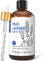 HIQILI Lavender Essential Oil 30mL - 100% Pure Undiluted for Diffuser, Sleep, Skin & Hair - Therapeutic Grade, GC/MS Tested, IFRA Certified