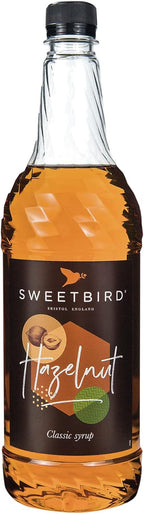 Sweetbird Hazelnut Flavored Syrup – 1 Liter (Vegan, GMO Free, All Natural)