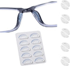Eyeglass Nose Pads-Upgraded Soft Silicone Adhesive Glasses Nose Pad, Anti-Slip Nose Pads for Glasses Full Plastic Frames Sunglasses (5 Clear Pairs)