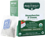 Organic Positively Tea Company, Strawberries and Cream Green Tea Bags, 20 Count