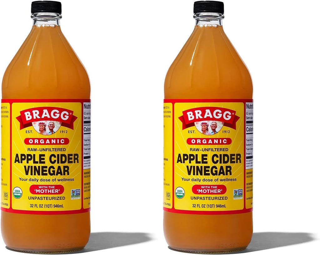 Bragg Organic Raw Apple Cider Vinegar, 32 oz (Pack of 2)